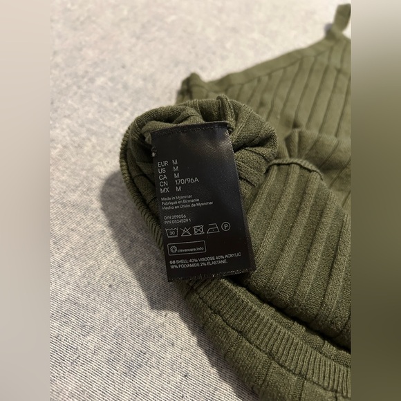 H&M Divided Green Knit Tank Top - Picture 5 of 5